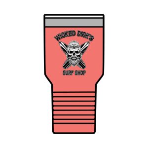 Wicked Dick's Surf Shop Insulated Tumbler, 30oz