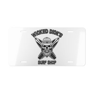 Wicked Dick's Surf Shop License Plate