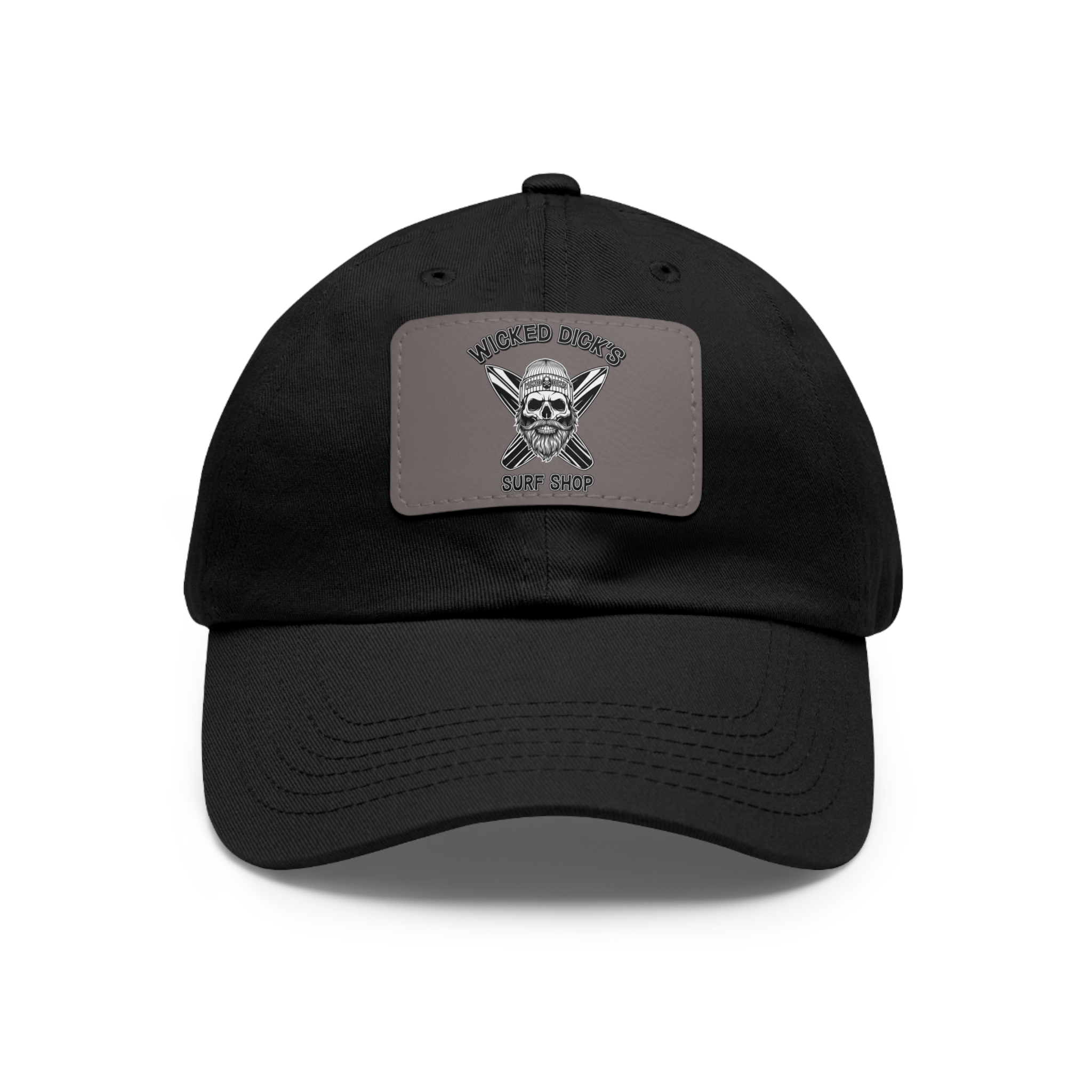 Wicked Dick's Surf Shop Hat with Leather Patch
