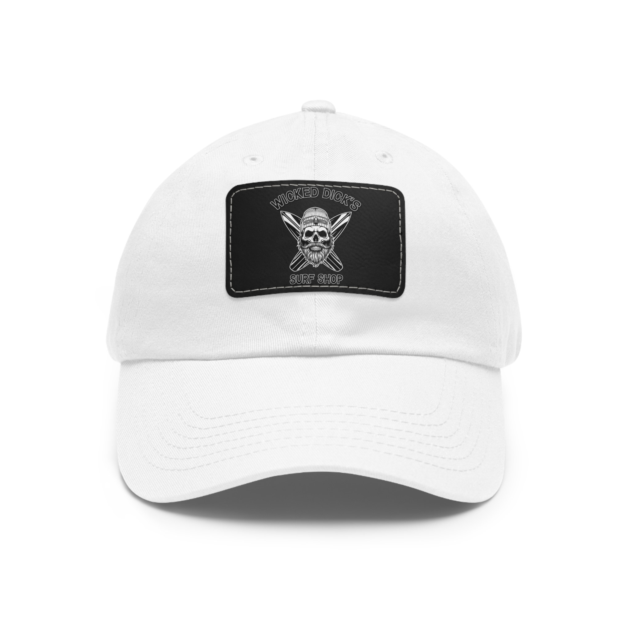 Wicked Dick's Surf Shop Hat with Leather Patch - Image 7
