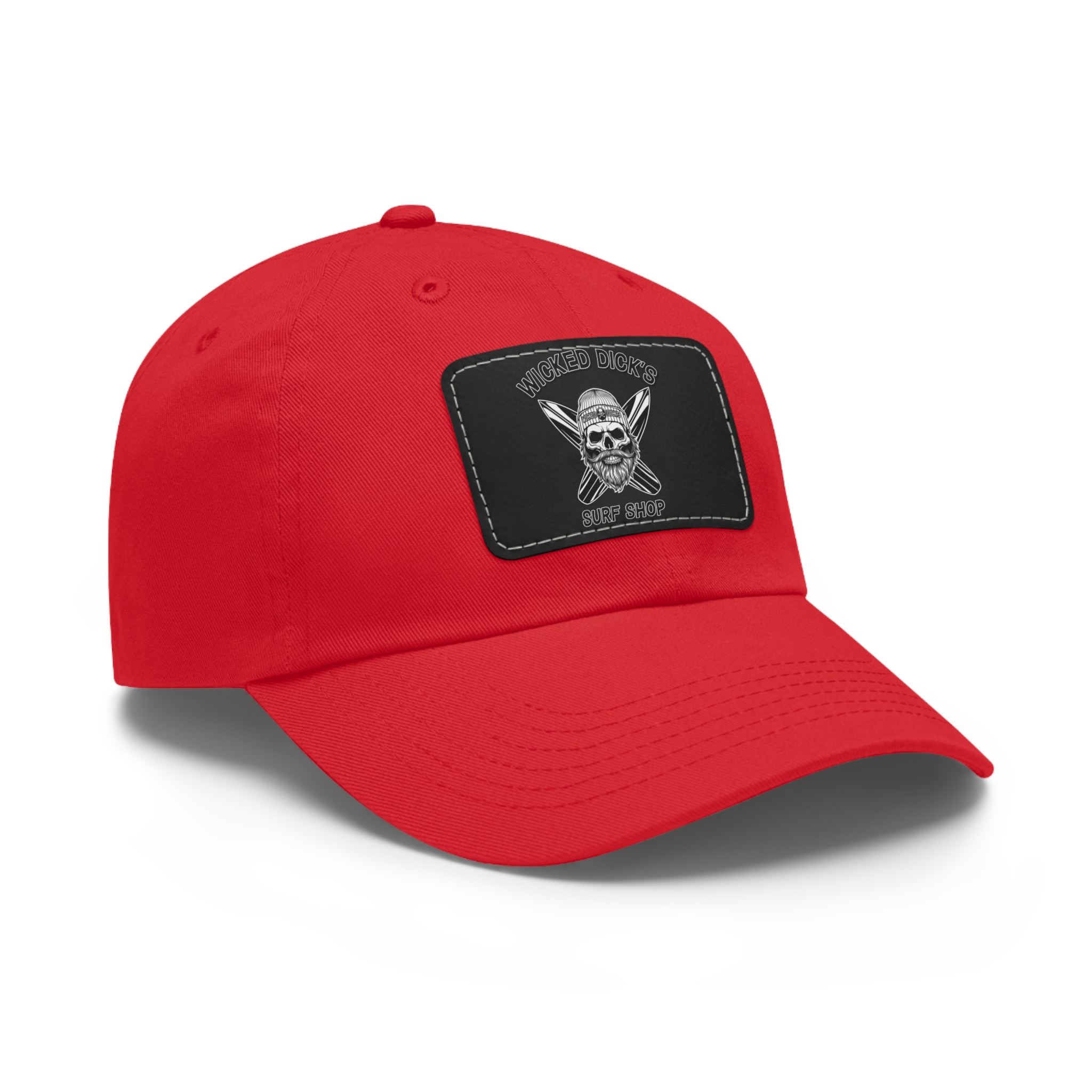 Wicked Dick's Surf Shop Hat with Leather Patch - Image 29
