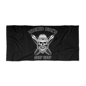 Wicked Dick's Surf Shop Beach Towel