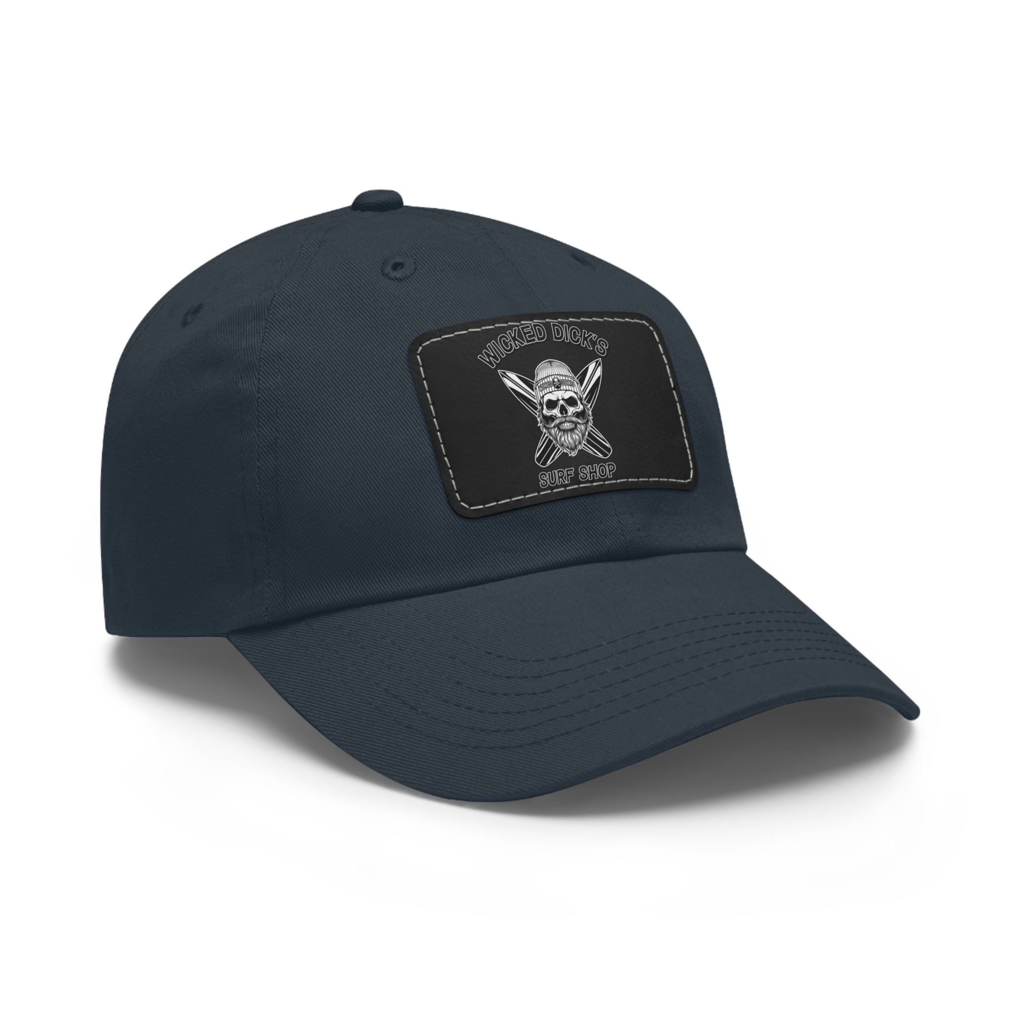Wicked Dick's Surf Shop Hat with Leather Patch - Image 23