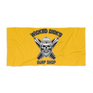 Wicked Dick's Surf Shop Beach Towel